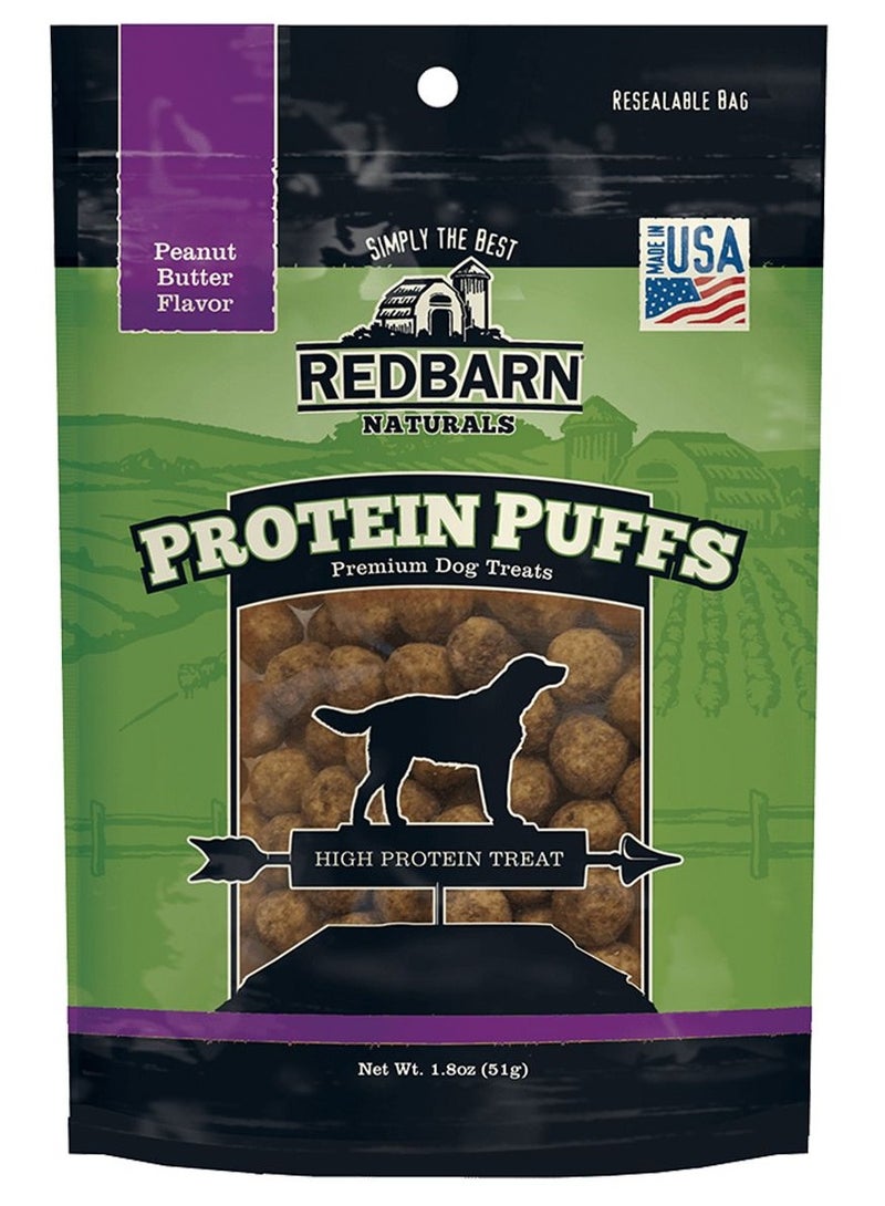 REDBARN وجبات بروتين بنكهة زبدة الفول السوداني للكلاب 51 جرام