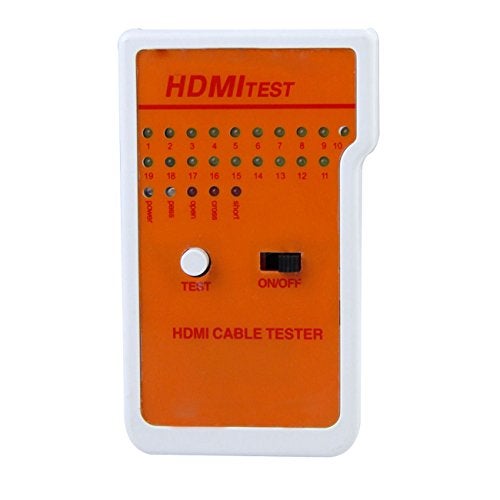 Optimal Shop Portable 9 LED Indicators HDMI High Definition Cable Tester Tool with Storage Case T0708 T15 - Image 2