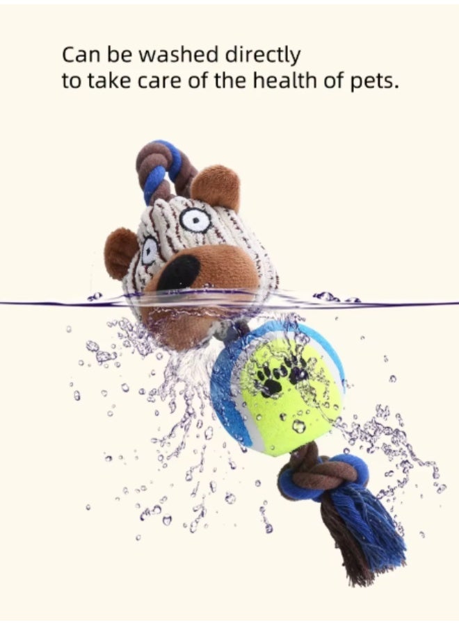 Pet Puppy Toys For Small Dogs Cute Squeaky Dog Toys Durable Puppy Teething Toys Rope Toys Puppy Chew Toys Cow - Image 4