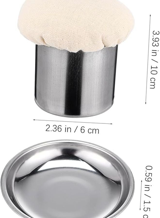 Silver Grill Mop Brush Oil Wiper Multifunctional Kitchen Pan Cooking Brush - Image 2