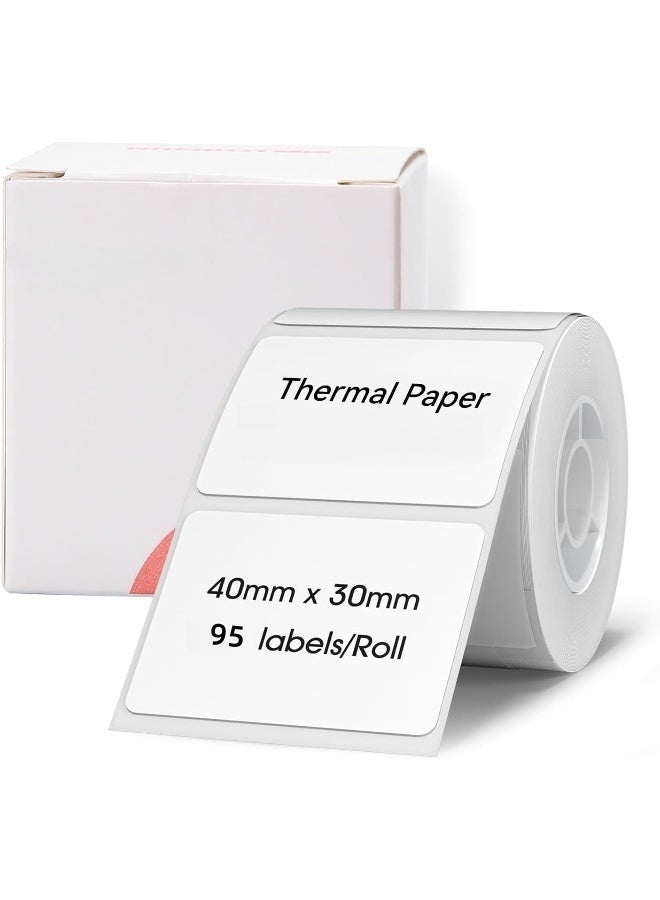 Saudi Select Label Maker Thermal Sticker, Waterproof, Oil-Proof and Tear-Proof, 3 Rolls of Self-Adhesive Thermal Labels (40*30mm/285sheets, 50*30mm/336sheets, 40*60mm/119sheets.) - Image 1