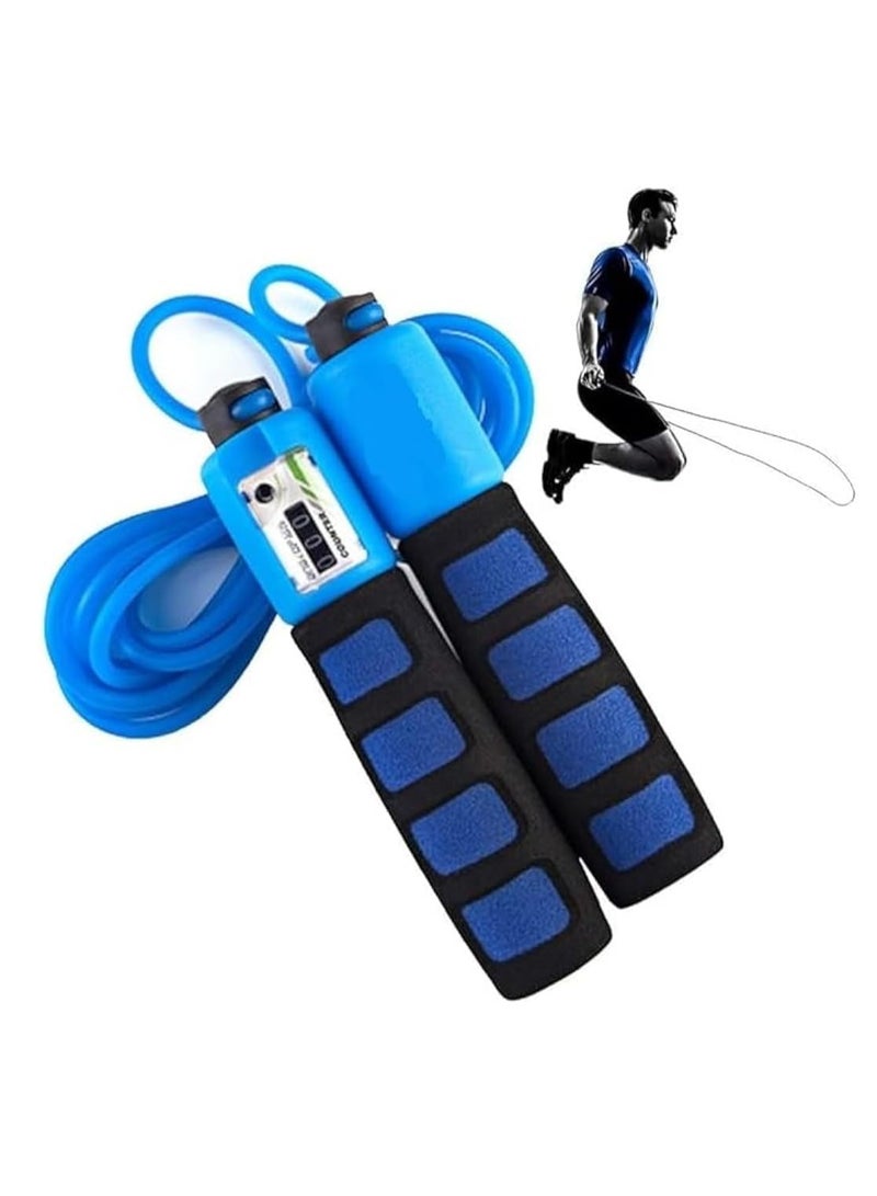 Generic Jump Ropes with Automatic Counter 2.6m Adjustable Length Skipping Rope with Non-Slip Comfortable Foam Handles Ideal for Fitness Cardio & Home Workouts (Color May Vary) - Image 1