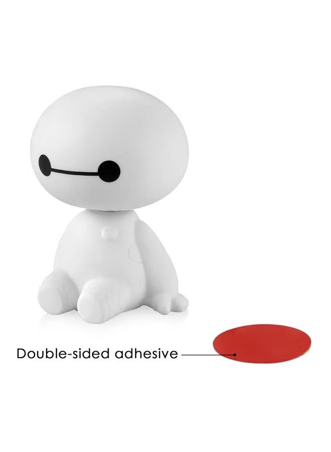 World Cartoon Baymax Robot Shaking Head Car Figure Ornaments Interior Auto Decorations Toy 6.5x8.5cm  - Image 4