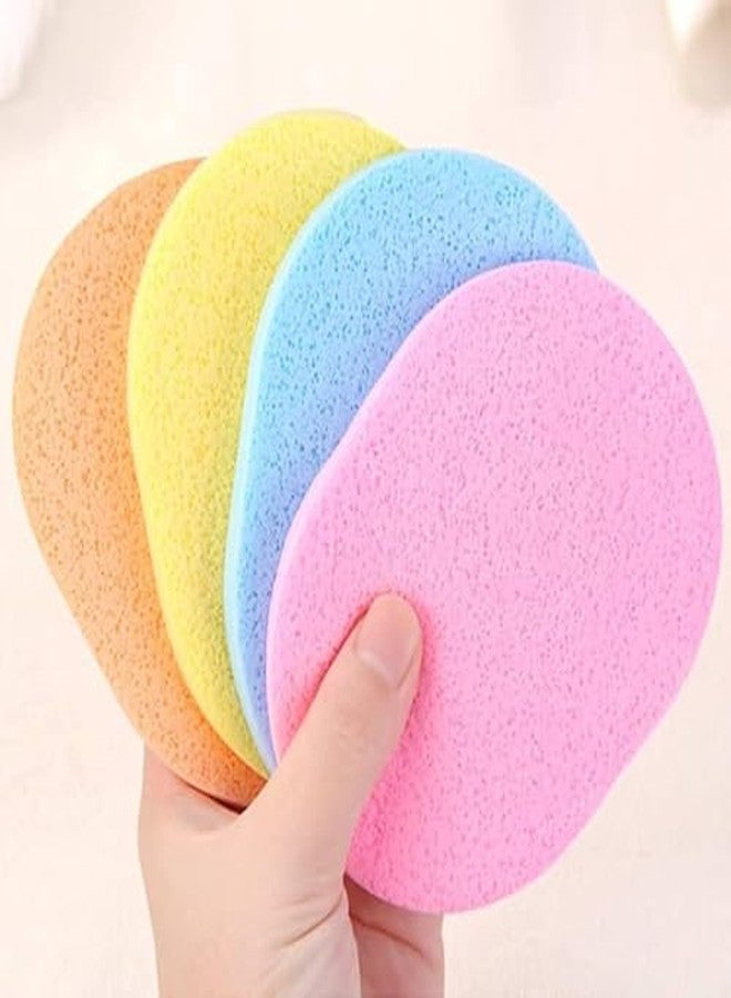RIXTEC Face Cleansing Sponge Puff Makeup Washing Pad Deep Cleansing & Exfoliating Facial Sponge - Assorted Color Pack of 4 - Image 4
