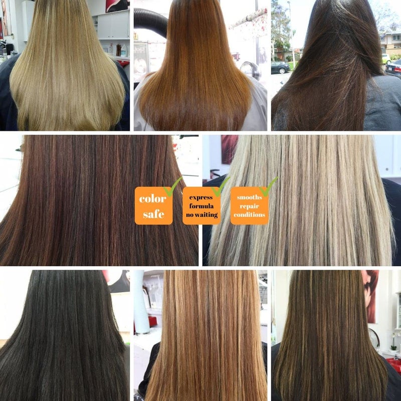 Kerazon Professional شامبو م clarifying مع علاج الكيراتين البرازيلي وقناع الشعر المكثف مجموعة علاج الكيراتين 120 مل 4 أونصة سائلة - Image 4