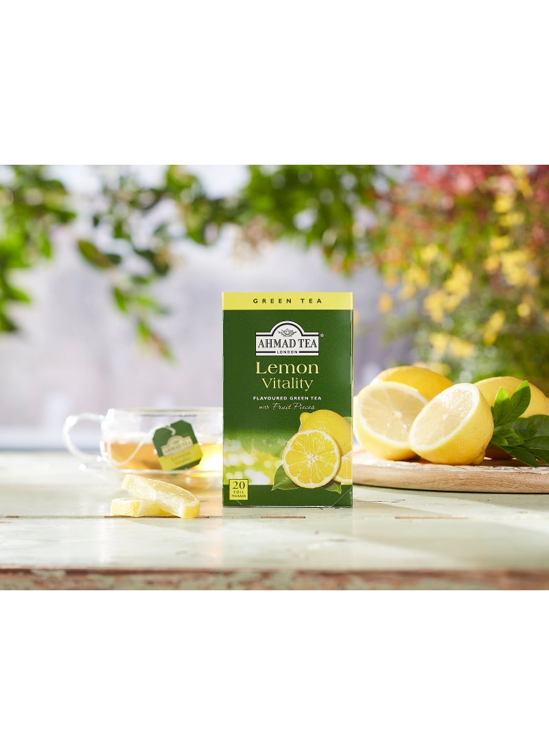Ahmad Tea Lemon Vitality Tea 20 Teabags (40g) - Image 3