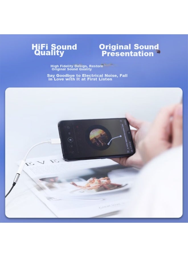 Stiger Type-c To 3.5mm Audio Adapter Converter Cable Compatible With Huawei, Honor, Oneplus, Xiaomi 11/10 - Image 2