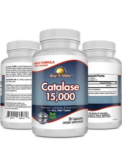 Rise-N-Shine Catalase Supplement 15,000 - Powerful Antioxidant Enzyme For Hair Health - Hair Supplements For Strong Hair Support - 30 Capsules  - Image 3