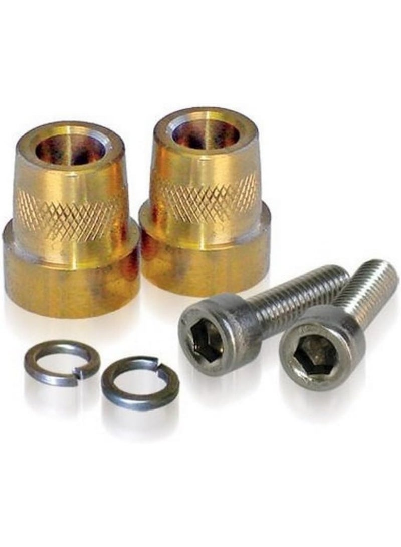 586 Tall Brass Post Adaptor (M6 Thread), GOLD,SILVER - Image 1