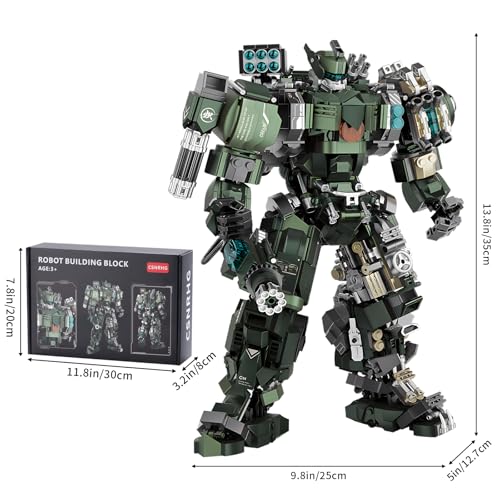 CSNRHG Mech Robot Model Building Blocks Toy Set Birthday for Age 8 Children Adults Teens 1403 Pieces - Image 5
