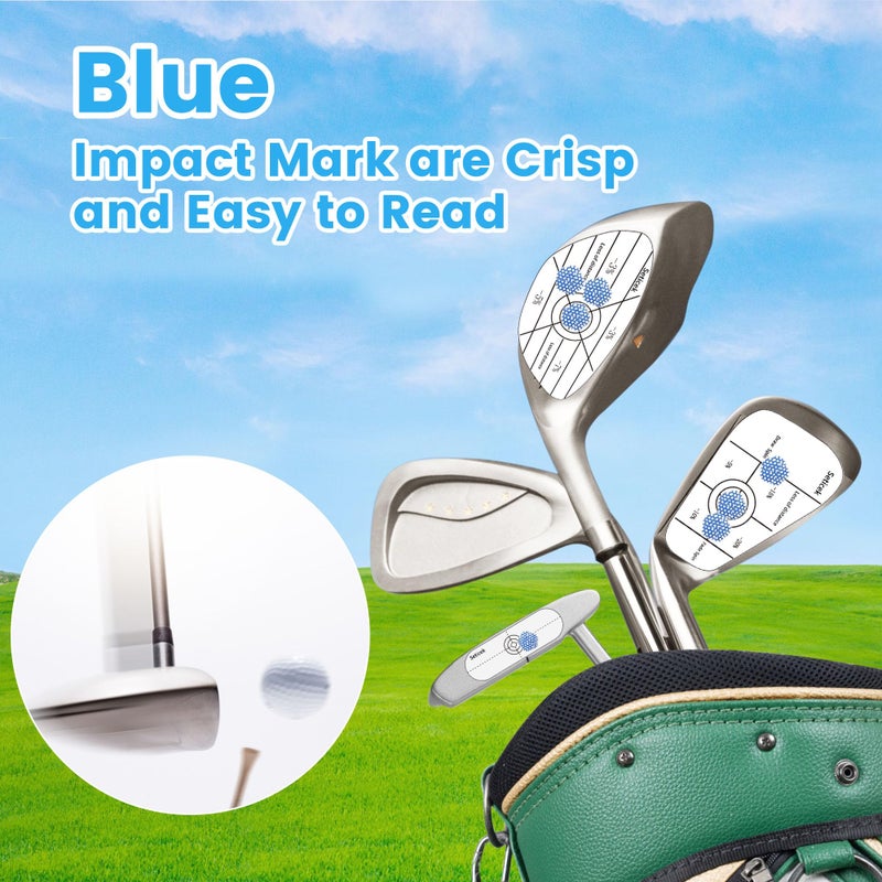 Seticek Professional Golf Impact Tape 150 Pc ï½œSelf-Teaching Sweet Spot and Consistency Analysis ï½œ Improve Golf Swing Accuracy and Distance - Image 4