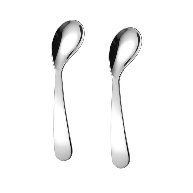 Baby Feeding Spoons Set of 2 Soft Tip Flexible BPA Free for Self Feeding Training - Image 2