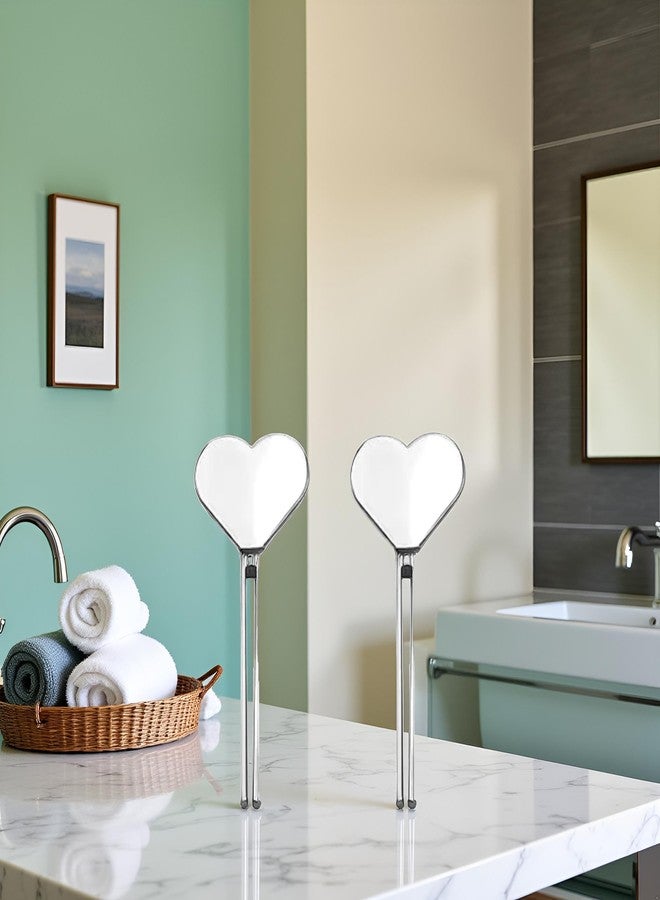BWESOO 2Pcs Silver Metal Manual Toothpaste Squeezer Heart Stainless Steel Dispenser Tube Squeezer Hand Cream Tube Key Roller Set Bathroom Accessories Daily Living Tube Squeezing Aids - Image 3