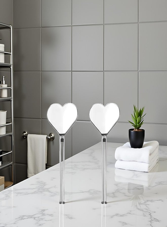 BWESOO 2Pcs Silver Metal Manual Toothpaste Squeezer Heart Stainless Steel Dispenser Tube Squeezer Hand Cream Tube Key Roller Set Bathroom Accessories Daily Living Tube Squeezing Aids - Image 5