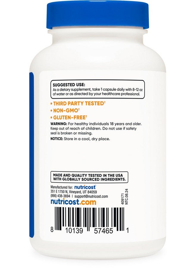 Nutricost غشاء قشر البيض من نوتريكوست، 500 ملغ لكل حصة، 120 كبسولة - خالي من الكائنات المعدلة وراثيًا، خالي من الجلوتين - Image 4
