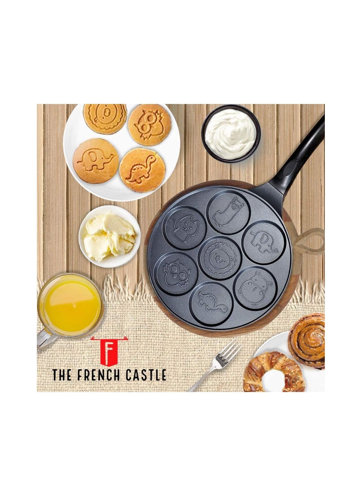 Pancake grill outlet pan