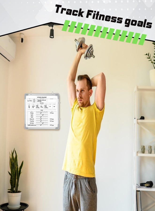 Lincia Fitness Tracker Whiteboard Workout Calendar for Home Gym Dry Erase Planner Hanging Removable to Do List for Wall Whiteboard with Aluminum Frame for Gym Fitness Program(16 * 12 Inch) - Image 4