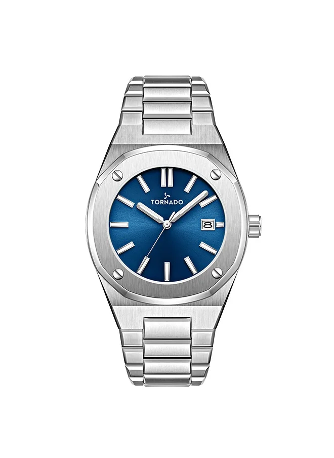 TORNADO Tornado AURORA TWILIGHT T23003-SBSN Men's Analog Display Watch & Steel Strap Silver