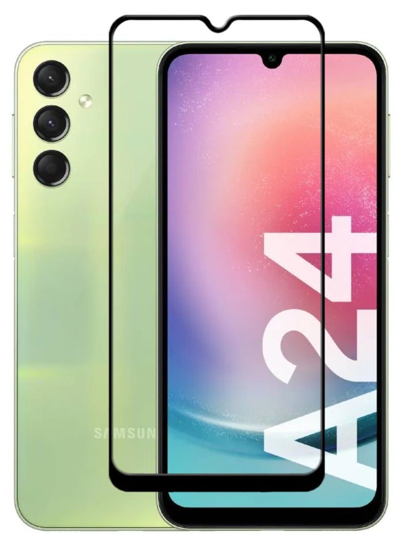ACLIX Antistatic ESD Dustproof Premium Quality High Definition Tempered Glass Screen Protector Designed For Samsung Galaxy A24 4G - Image 1