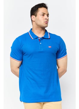 Nordland Men Regular Fit Embroidered Logo Polo Shirt, Blue  - Image 1