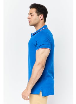Nordland Men Regular Fit Embroidered Logo Polo Shirt, Blue  - Image 2