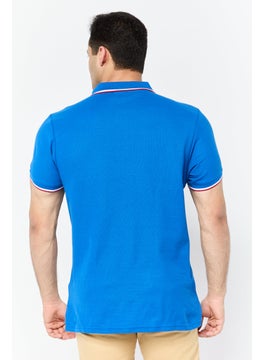 Nordland Men Regular Fit Embroidered Logo Polo Shirt, Blue  - Image 3