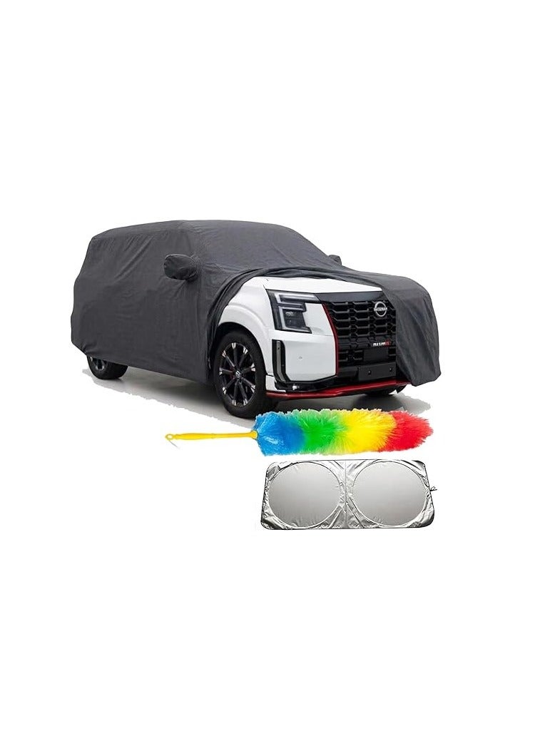 TORONTO Car Cover Compatible with Nissan Patrol NISMO 2026, Waterproof All Weather Protection, Full Exterior Cover for Rain Snow Sun UV, Indoor Outdoor With Duster & sunscreen - Image 1