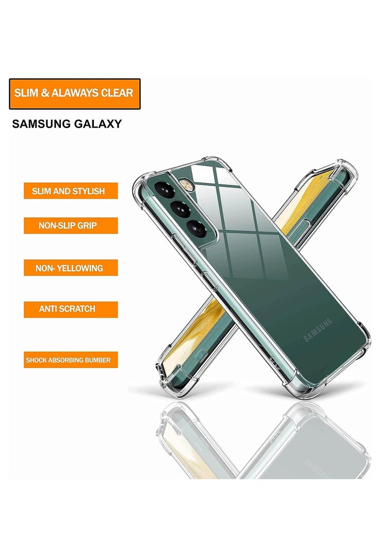 DUSALA For Samsung Galaxy S22 Clear Back Cover Case, Ultra Clear, Best Camera Protection Anti-Slip Grip Slim & Protective Back Case Cover for Samsung Galaxy S22 5G (6.1) - Image 5