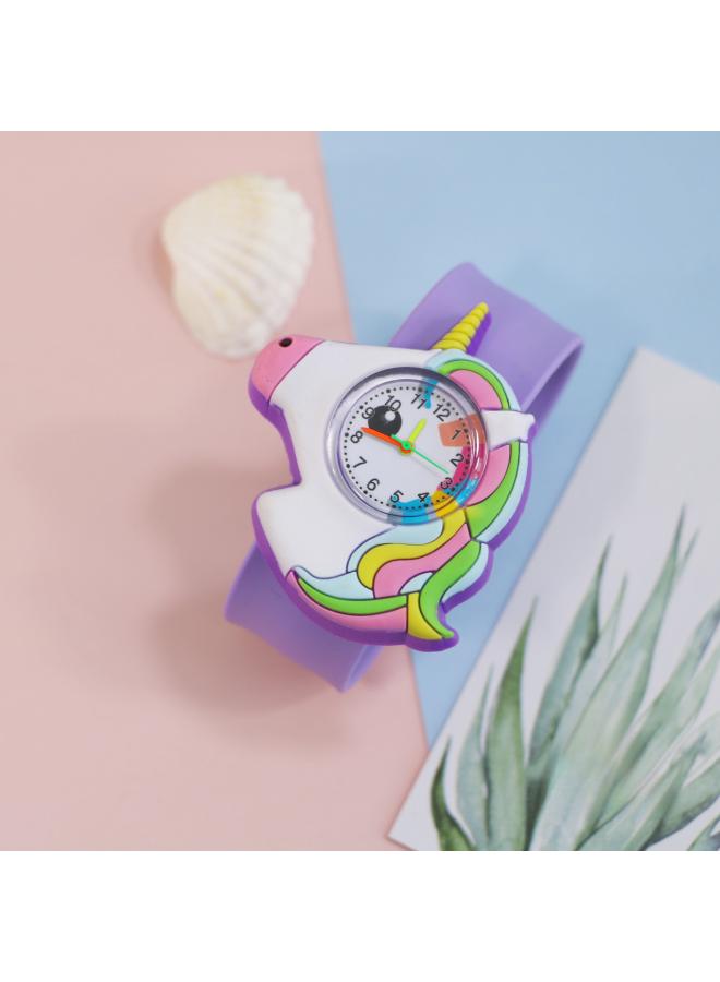 Creative Children's Cartoon Animal Pat Watch Baby Bracelet Primary School Kindergarten Pat Watch Snap Watch