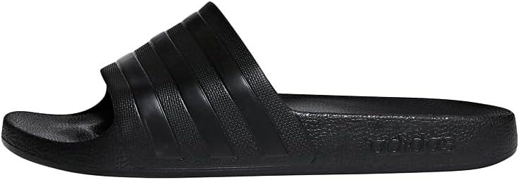 Adidas أديداس أديليت أكوا شوز للبالغين - أسود/أسود/أسود، مقاس 43 EU - Image 1