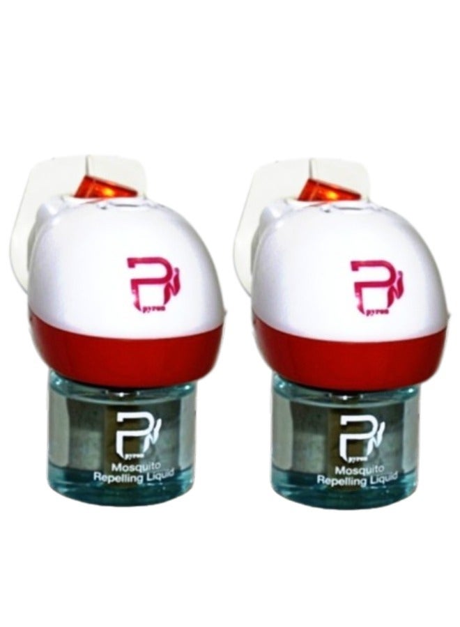 بيرون 2 قطع جهاز طرد البعوض الكهربائي و عطر الزهور السائل 45مل - Image 1