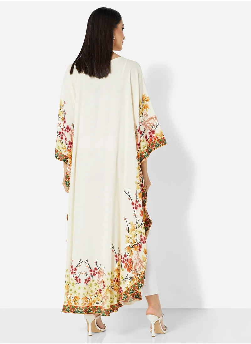 هانا آند سارا PURE ROYAL CRAPE VISCOSE FABRIC DIGITAL PRINTED BISHT FOR ALL AGE GROUP