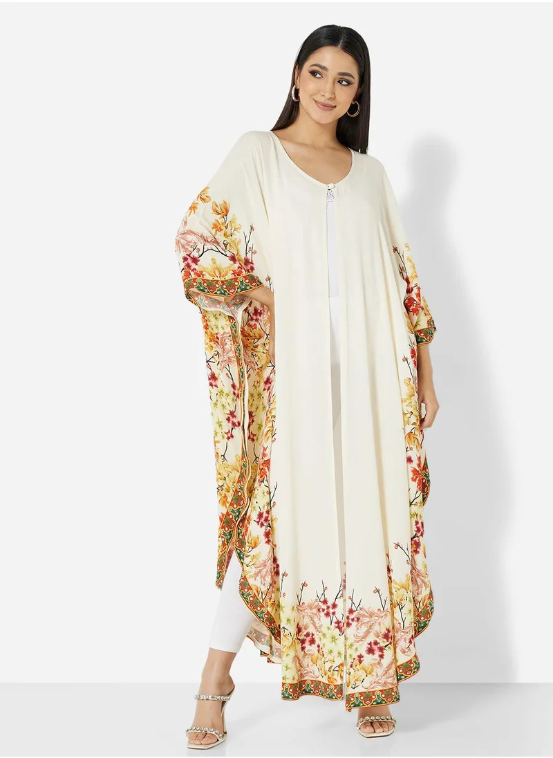 هانا آند سارا PURE ROYAL CRAPE VISCOSE FABRIC DIGITAL PRINTED BISHT FOR ALL AGE GROUP