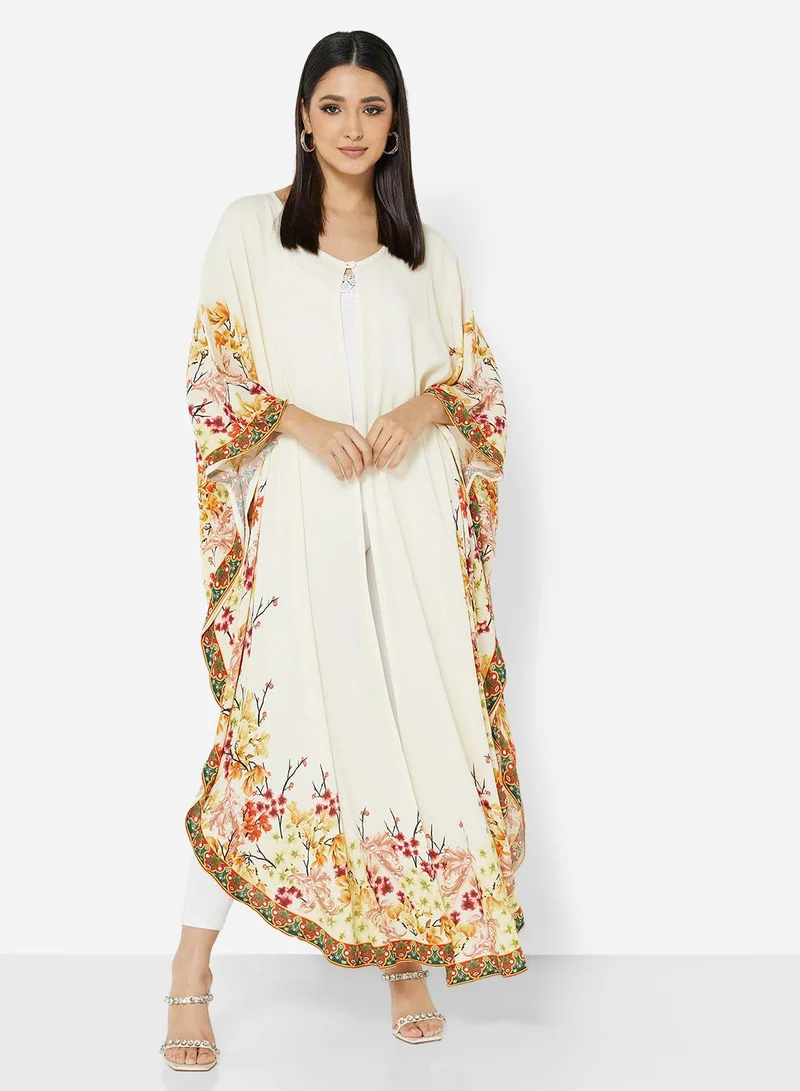 HANA & SARA PURE ROYAL CRAPE VISCOSE FABRIC DIGITAL PRINTED BISHT FOR ALL AGE GROUP