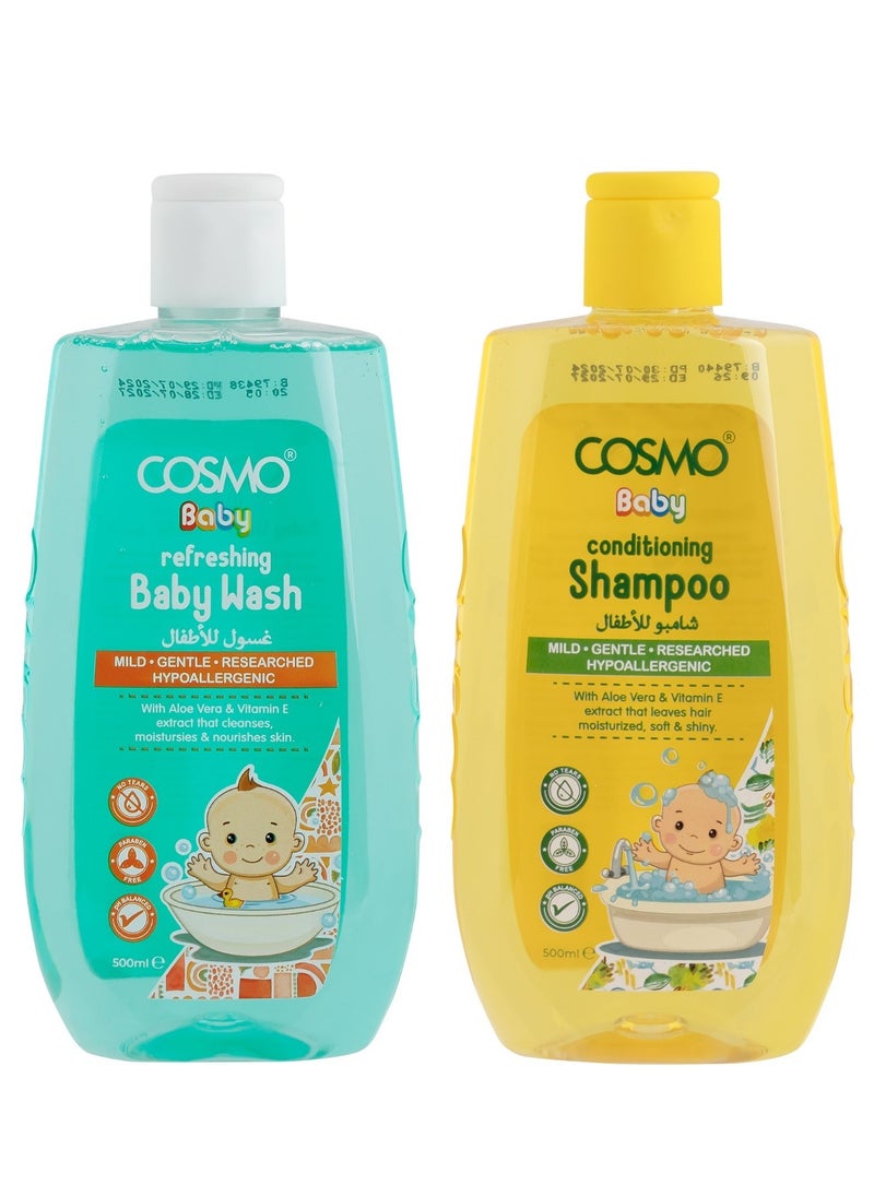 COSMO Baby Care Collection (Conditioning Shampoo-Refreshing Baby Wash)  - Image 2