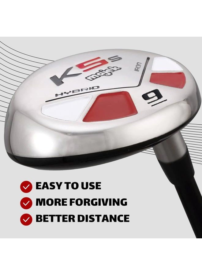 Majek Golf Senior Lady 9 Hybrid Lady Flex Right Handed New Rescue Utility "L" Flex Club - Image 4