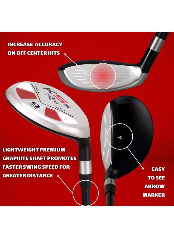 Majek Golf Senior Lady 9 Hybrid Lady Flex Right Handed New Rescue Utility "L" Flex Club - Image 3