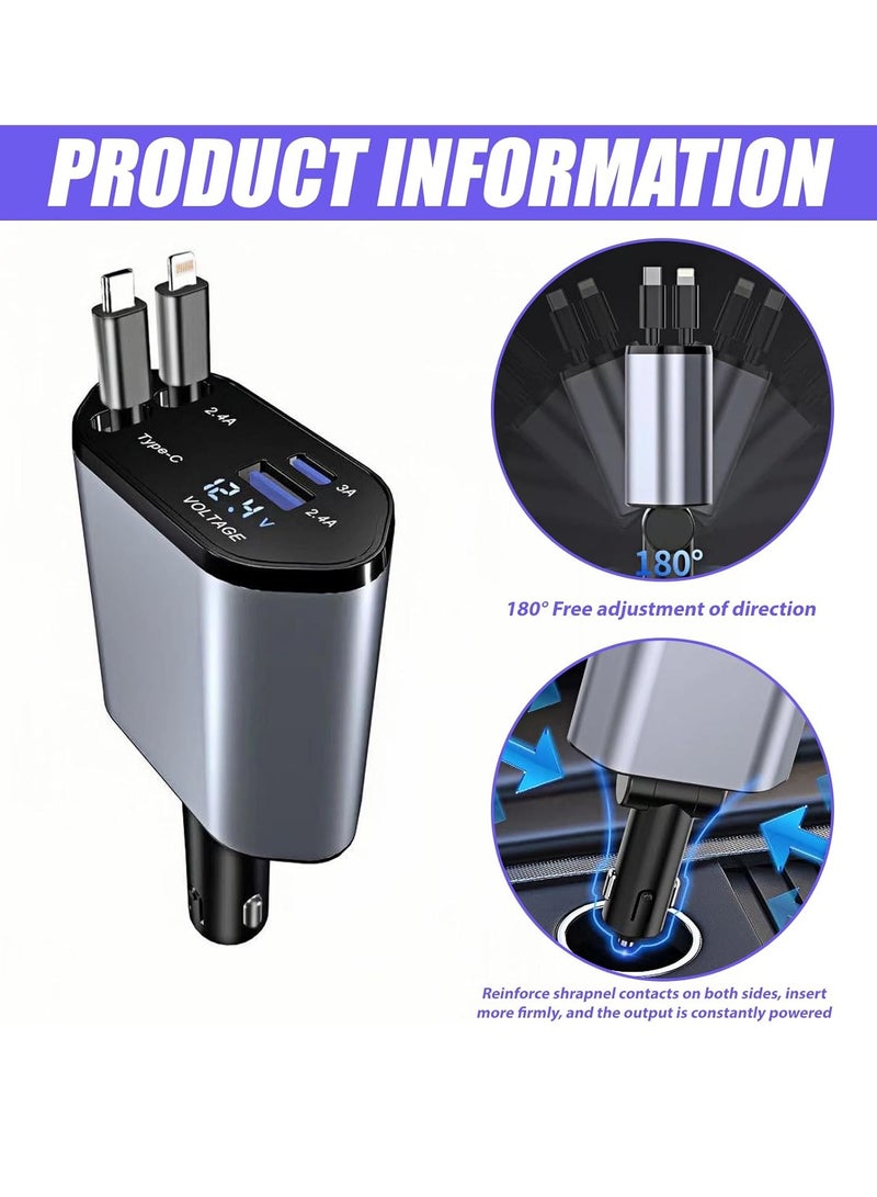 car charger with retractable cigarette lighter - Image 3