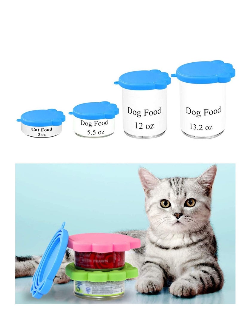 SYOSI - Pet Can Covers, Dog Cat Food Can Lids Universal BPA Free, Silicone Pet Food Can Lids Covers Fits Most Standard Size Dog and Cat Can Tops for Pet Food Storage, Soft Safe Silicone Can Lids - Image 1