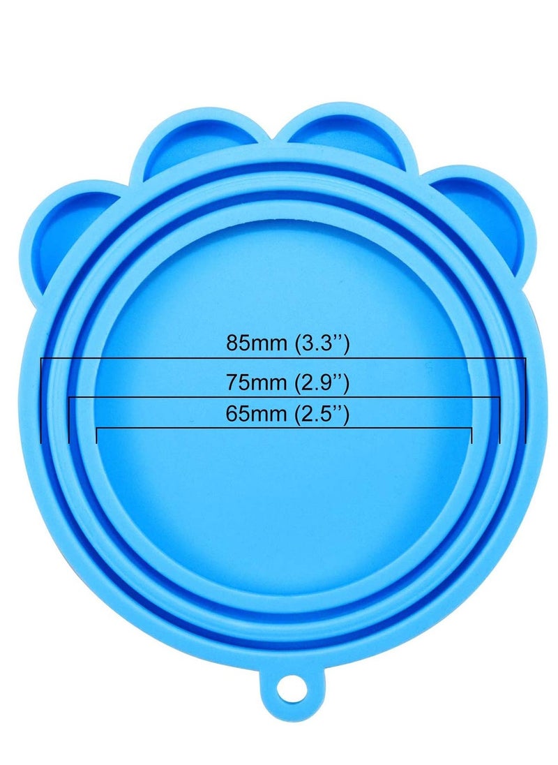 SYOSI - Pet Can Covers, Dog Cat Food Can Lids Universal BPA Free, Silicone Pet Food Can Lids Covers Fits Most Standard Size Dog and Cat Can Tops for Pet Food Storage, Soft Safe Silicone Can Lids - Image 1