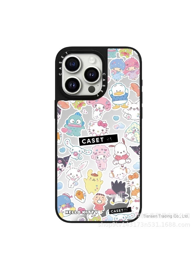 CASETIFY x Hello Kitty Sticker Phone Case - Compatible with iPhone 16 Pro/15 Pro Max/13/12