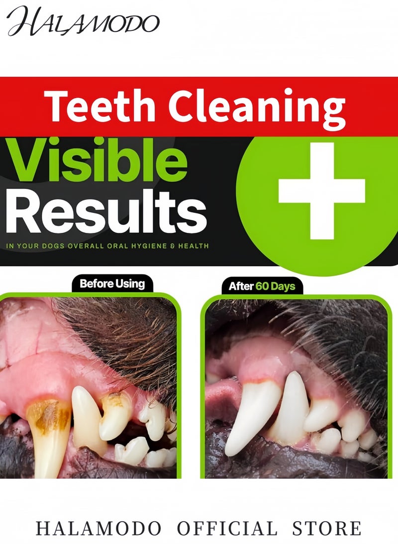 Halamodo كرة كلاب مبتسمة تصدر صفير لعبة لصحة الأسنان واللثة للكلاب العدوانية لعبة صفير لتخفيف التوتر للكلاب الكبيرة والمتوسطة لعبة مضغ لتنظيف الأسنان - Image 4