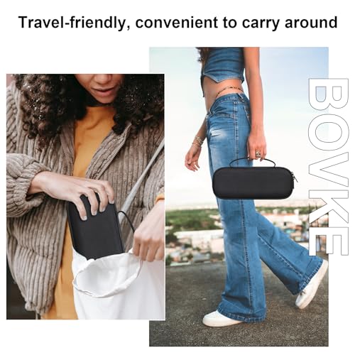 BOVKE Carrying Case for Beats Pill - Portable Bluetooth Speaker, New Beats Pill Wireless Speaker Travel Holder Bag with Extra Mesh Pocket for Charging Cables, Accessories, Black - Image 3