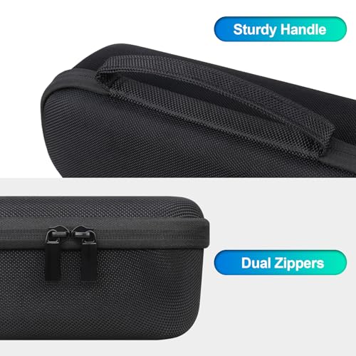 BOVKE Carrying Case for Beats Pill - Portable Bluetooth Speaker, New Beats Pill Wireless Speaker Travel Holder Bag with Extra Mesh Pocket for Charging Cables, Accessories, Black - Image 5