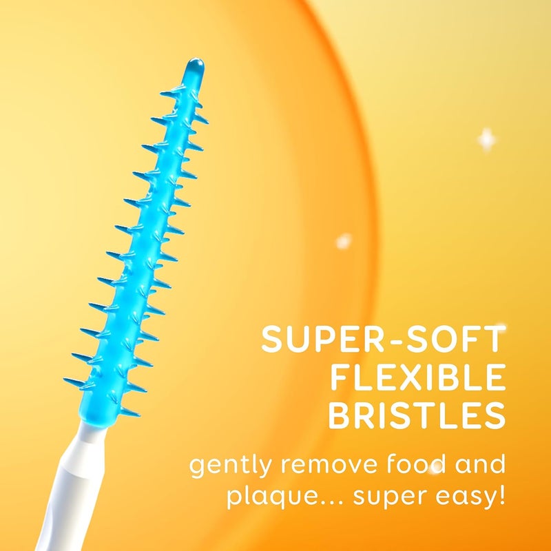 Grin Softstx Gentle Dental Picks, 90 Count - Soft Flexible Bristles for Plaque Removal - Image 4