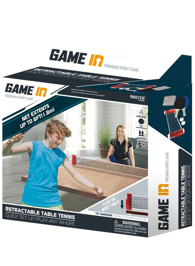 Nariele Paddle Pro Retractable Table Tennis - Image 1