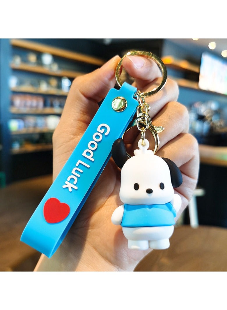 1-Piece Sanrio Pachacco Keychain Cartoon Key Ring Pendant
