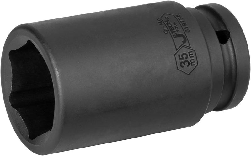 Jetech 3/4-Inch Drive 35mm Deep Impact Socket with 6-Point Design, Heat-Treated Chrome Molybdenum Alloy Steel, Metric - Image 1