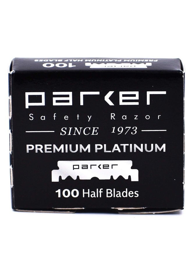 Parker Safety Razor - Parker Sr1 Men’S Shave Set Pure Badger Brush Shave Stand Razor & 100 Blades - Image 1