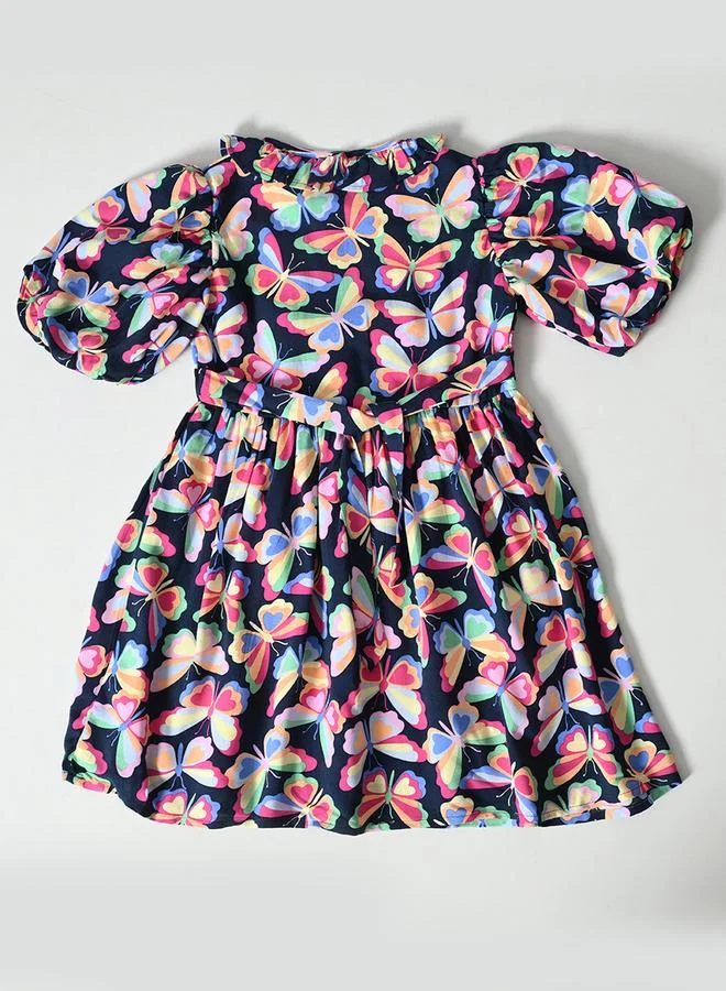 BELLA MODA Butterfly Print Dress